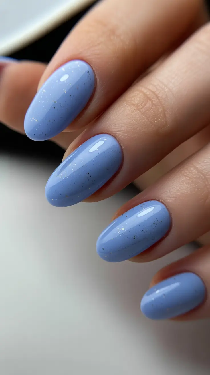 Blue Winter Nails 2025–2026 Powder Blue Calm