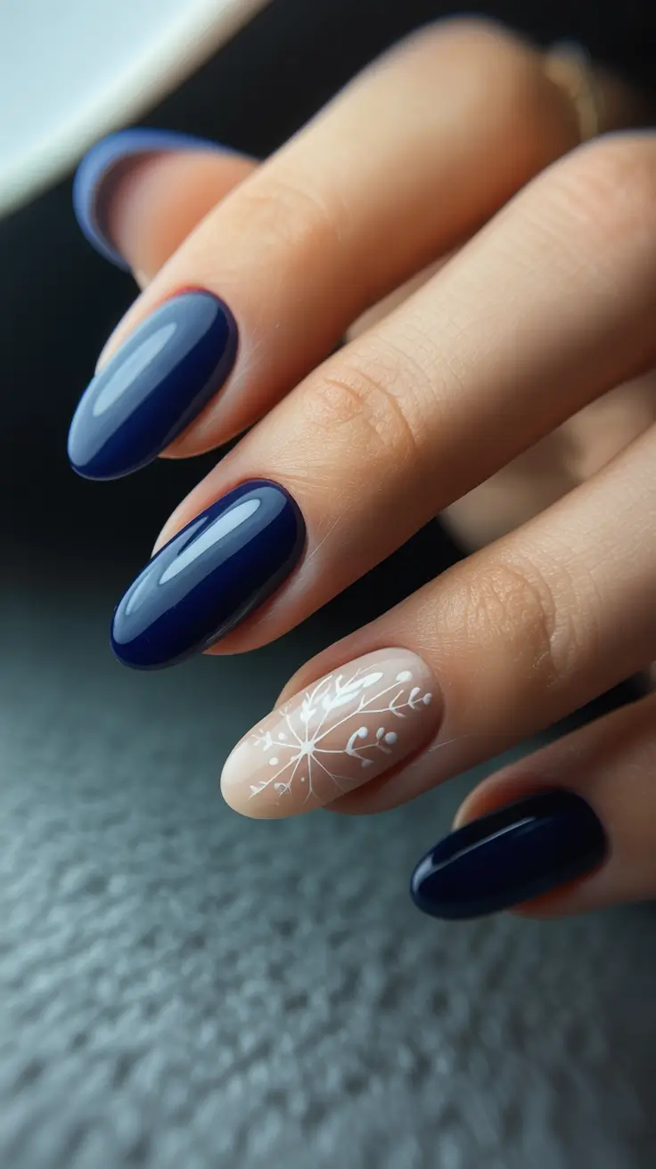 Blue Winter Nails 2025–2026 Nordic Elegance