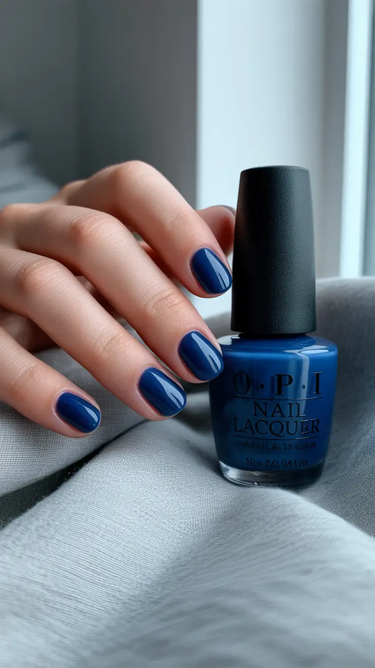 Blue Winter Nails 2025–2026 Classic Navy Luxe