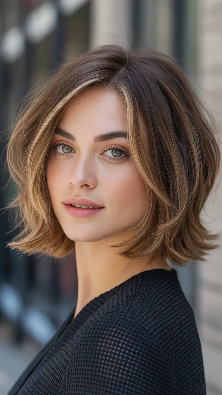 Bob Hairstyles Ideas Winter 2025–2026 Golden Chestnut Soft Bob