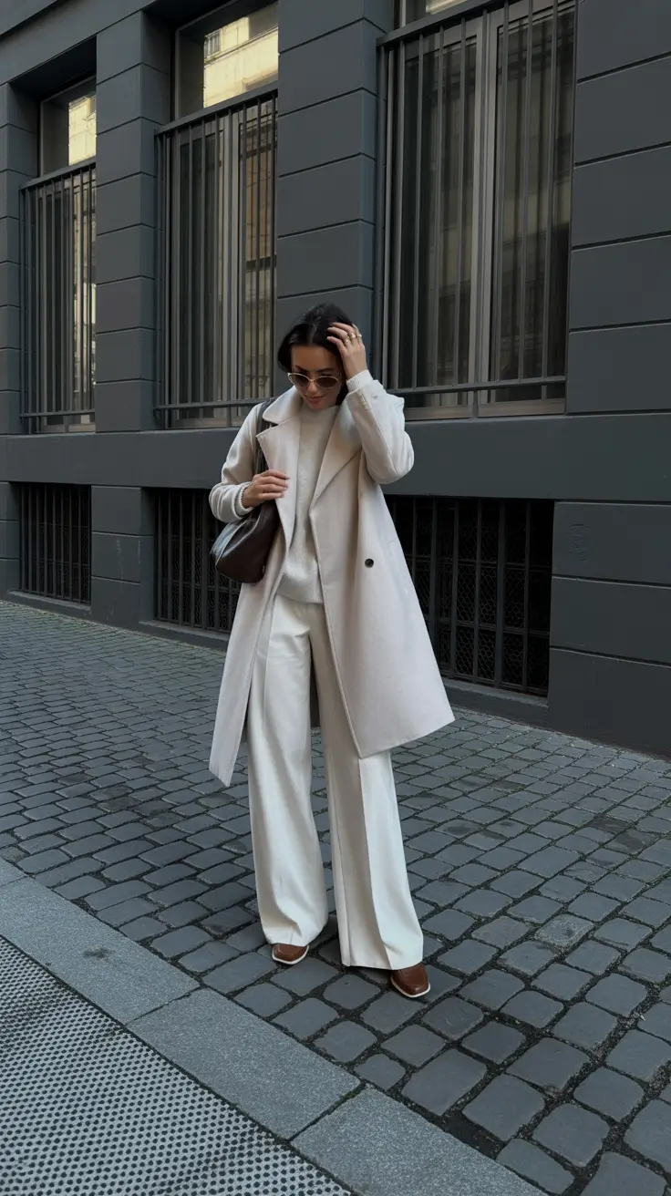 Casual Winter Outfits for Women 2025-2026 Ivory Monochrome Grace