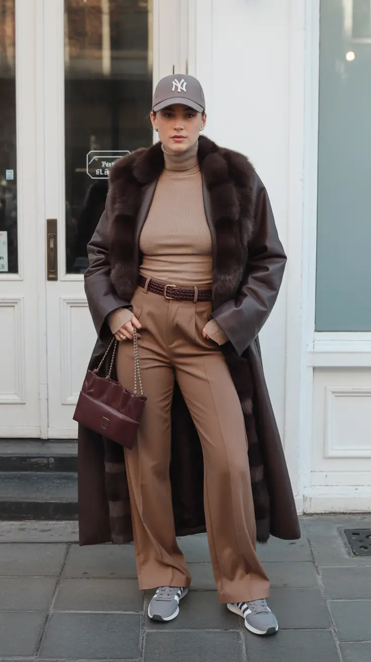 Casual Winter Outfits for Women 2025-2026 Sporty Luxe in Mocha