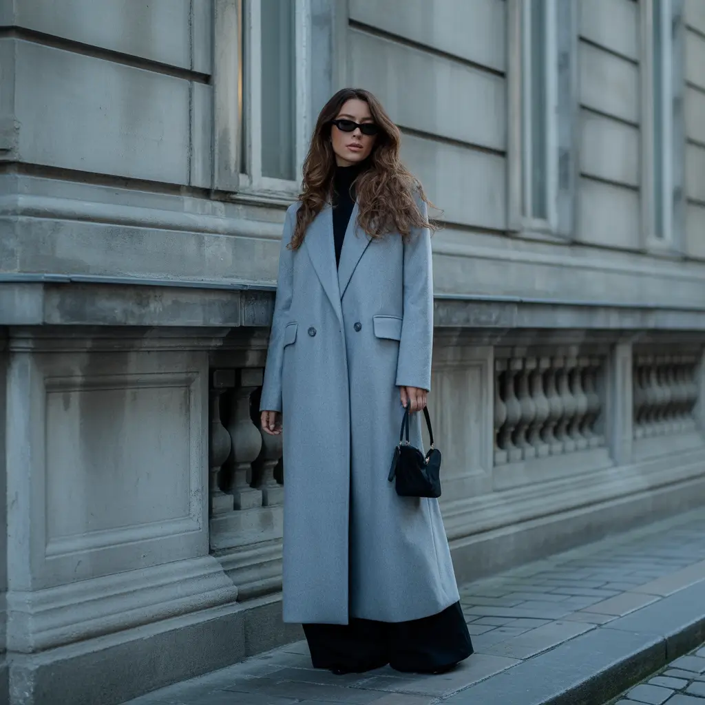 Chic Early Winter Outfit Ideas 2025 2026 Frosty Blue Elegance