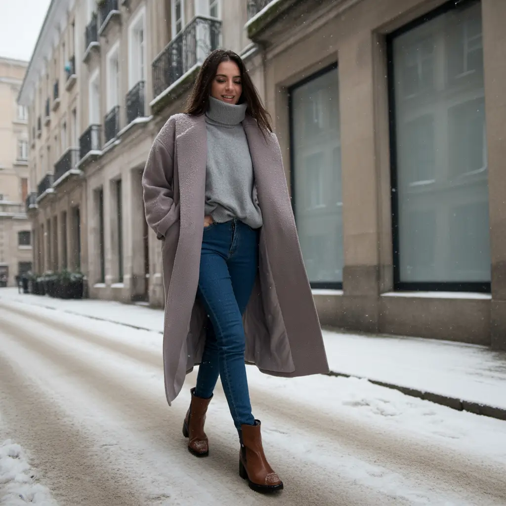 Chic Early Winter Outfit Ideas 2025 2026 Frosty Pastels with a Cozy Twist