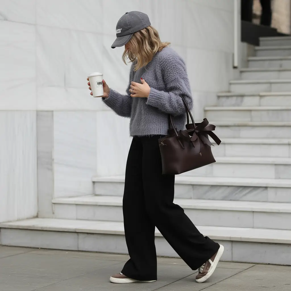 Cozy Outfits to Wear in November 2025 Urban Comfort in Lavender Gray