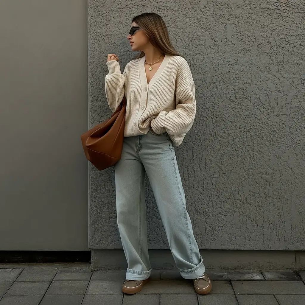Cozy Outfits to Wear in November 2025 Cozy Minimalism with a Cardigan