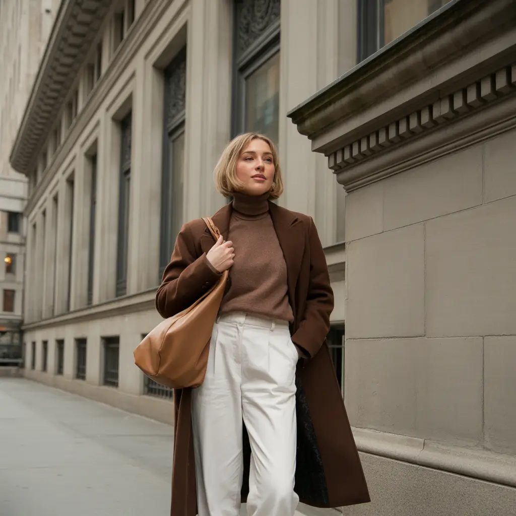Cozy Outfits to Wear in November 2025 Chocolate and Cream Perfection