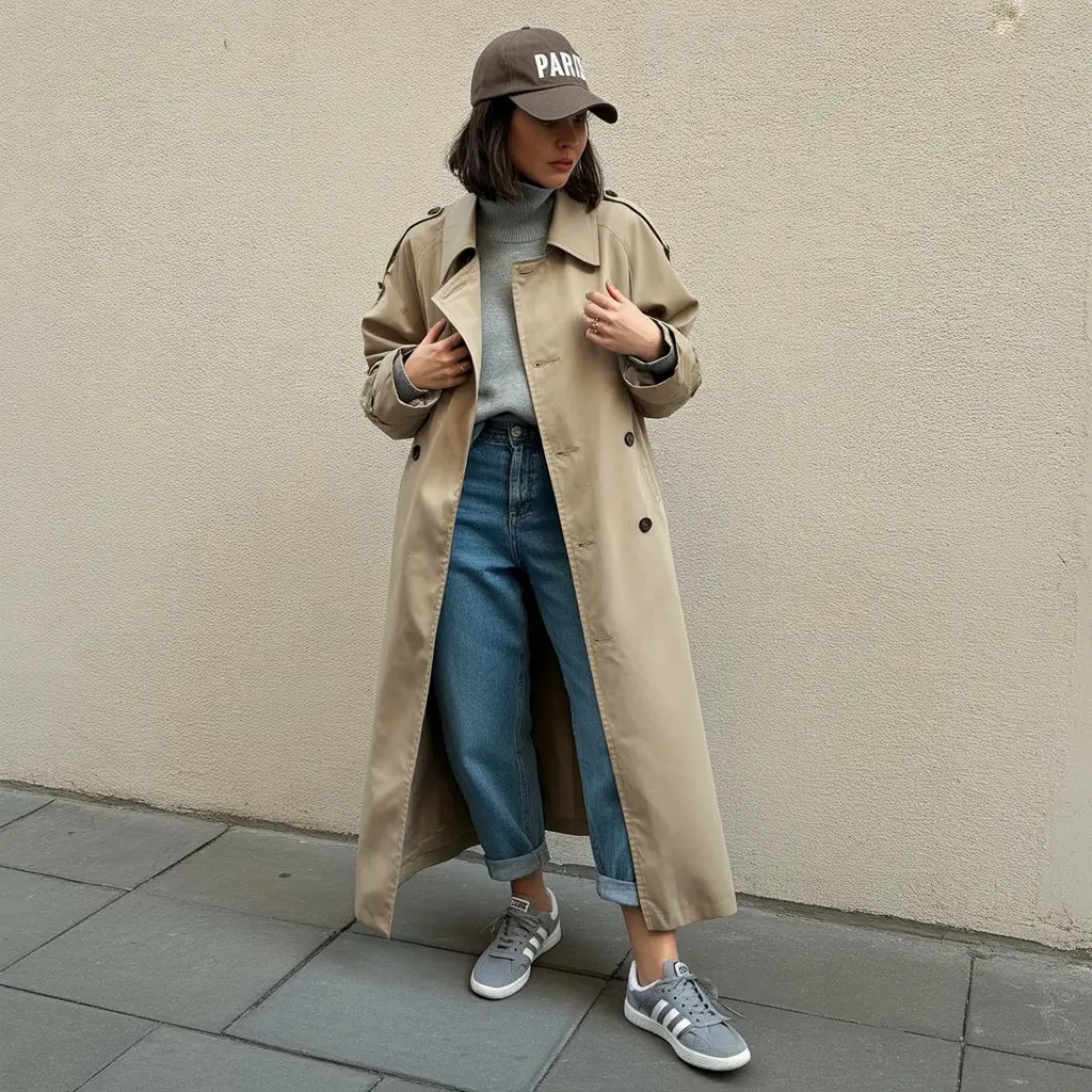 Cozy Outfits to Wear in November 2025 Sporty Layers with a Trench
