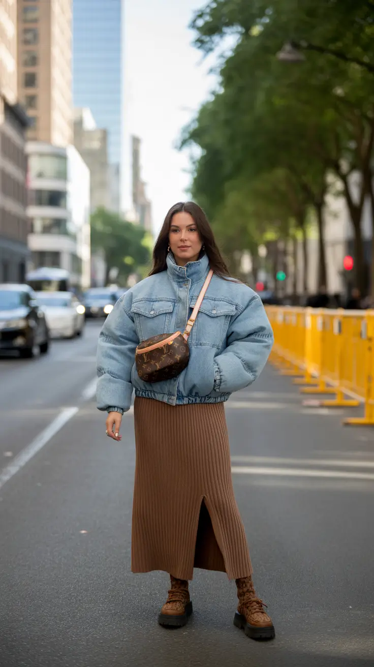 Cozy Puffer Jacket Outfit: Winter 2025 - 2026 Denim Cool with a Cozy Twist