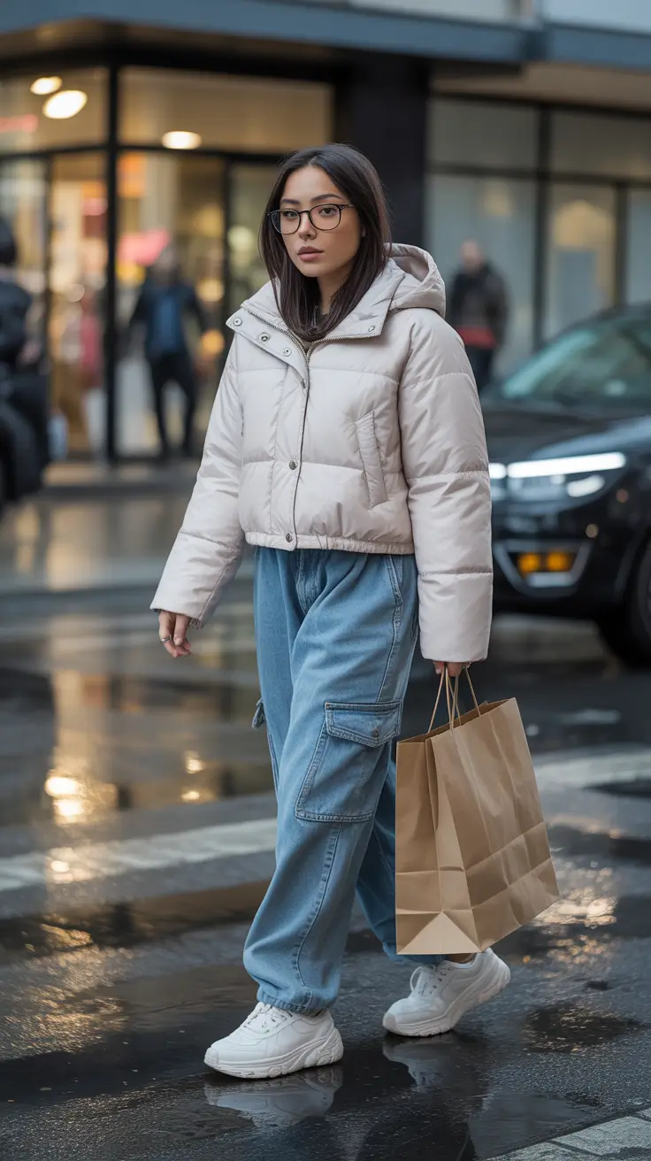 Cozy Puffer Jacket Outfit: Winter 2025 - 2026 Soft Beige for Everyday Comfort