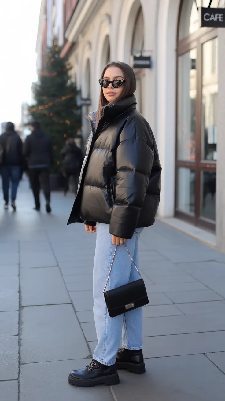 Cozy Puffer Jacket Outfit: Winter 2025 - 2026 City Black with Casual Confidence