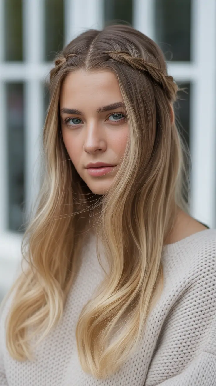 Cute Hairstyles for Winter 2025 2026 Boho Braids with Soft Waves