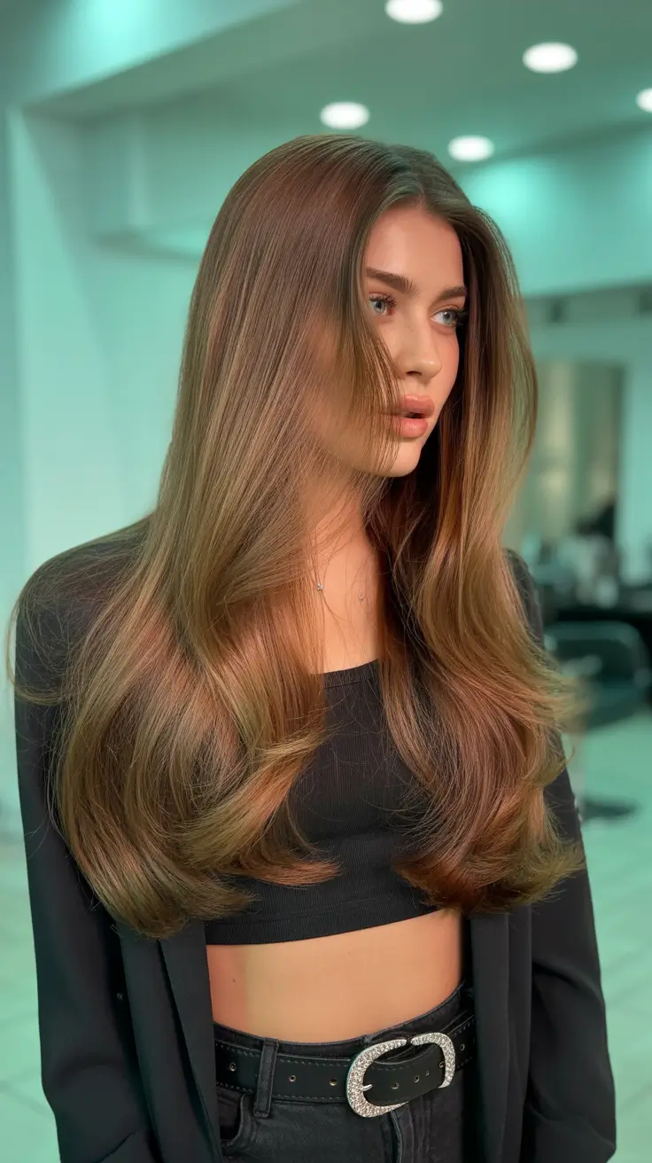 Cute Winter Haircuts 2025-2026 Inspiration Soft Glossy Layers with a Subtle Face Frame