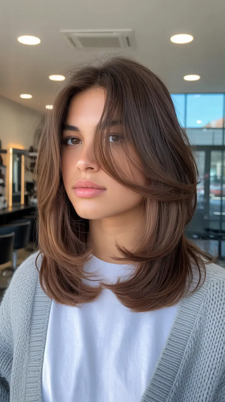 Cute Winter Haircuts 2025-2026 Inspiration Layered Blowout Cut with Soft Movement