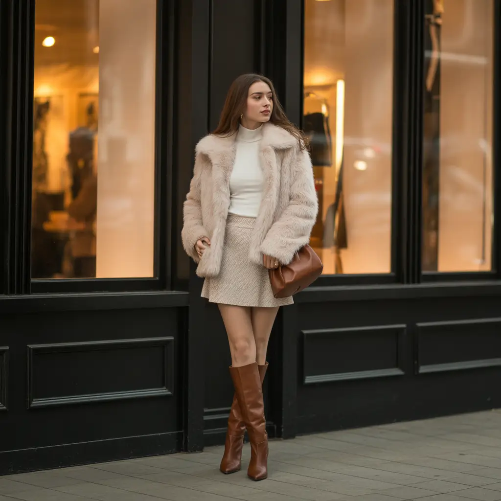 Fall to Winter Outfits 2025 Modern Elegance with a Touch of Retro Glam