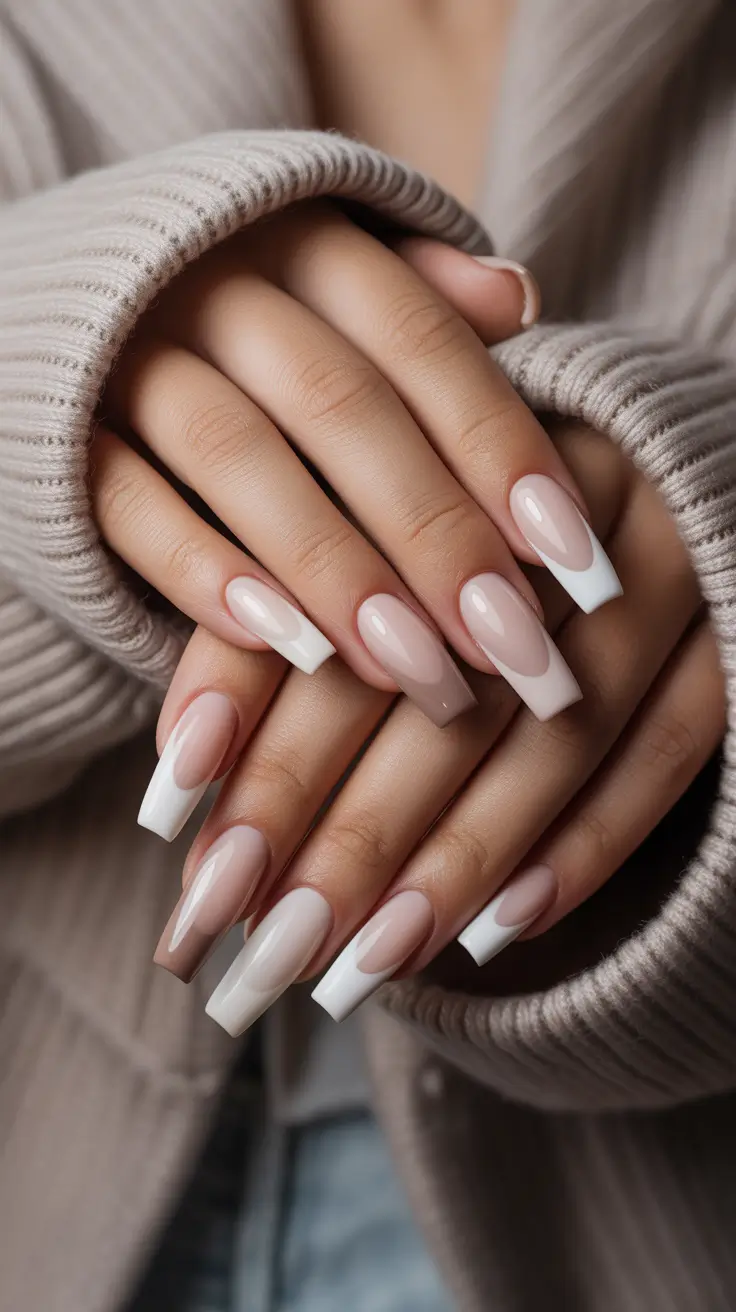 Fall & Winter Nail Colors Trends 2025-2026 Classic French Revival