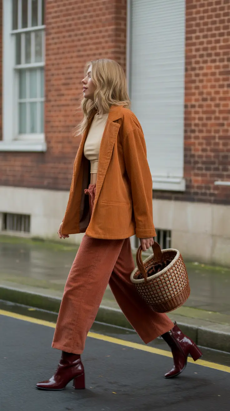 fashion-outfits-for-women-2026 Autumn Texture Retro Warmth Reimagined