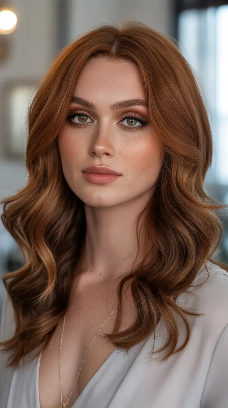 Hair Color Ideas Auburn for Winter 2025-2026 Smoky Cinnamon Depth