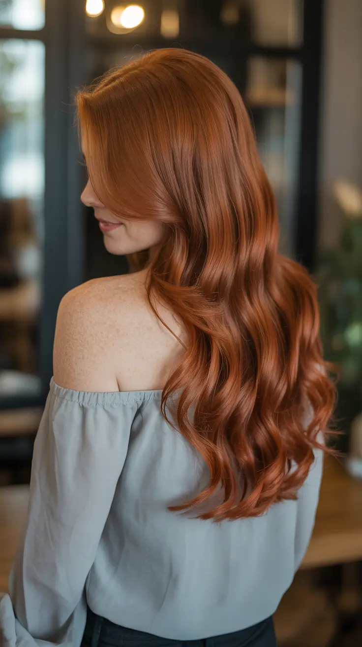 Hair Color Ideas Auburn for Winter 2025-2026 Classic Auburn Flow