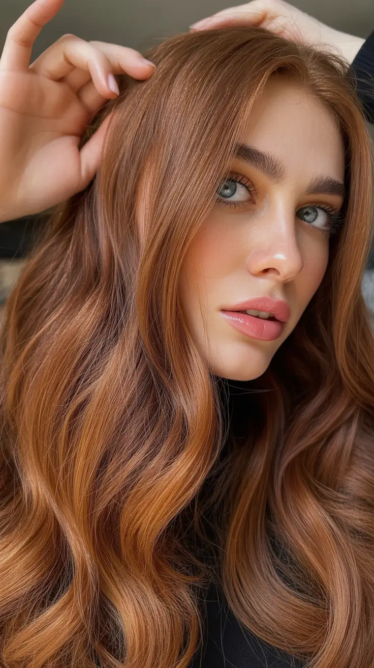 Hair Color Ideas Auburn for Winter 2025-2026 Soft Cinnamon Gloss