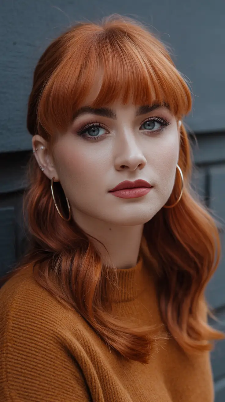 Hair Color Ideas Auburn for Winter 2025-2026 Spiced Ginger Chic