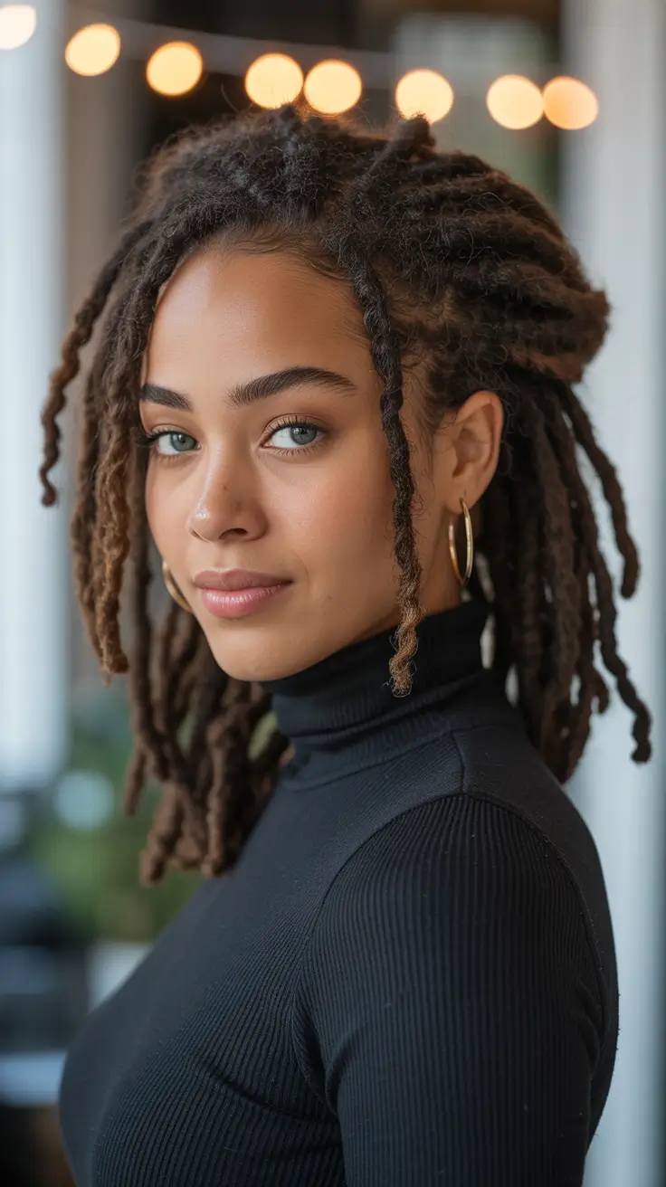 Hairstyles for Black Women Winter 2025-2026 Freeform Locs with Natural Ease
