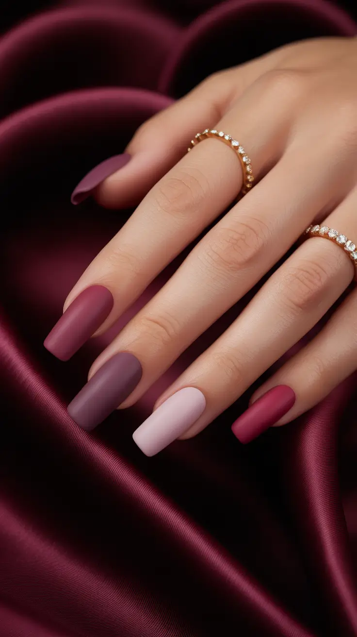 Nail Colors for Winter 2025–2026 Velvet Mauve Harmony