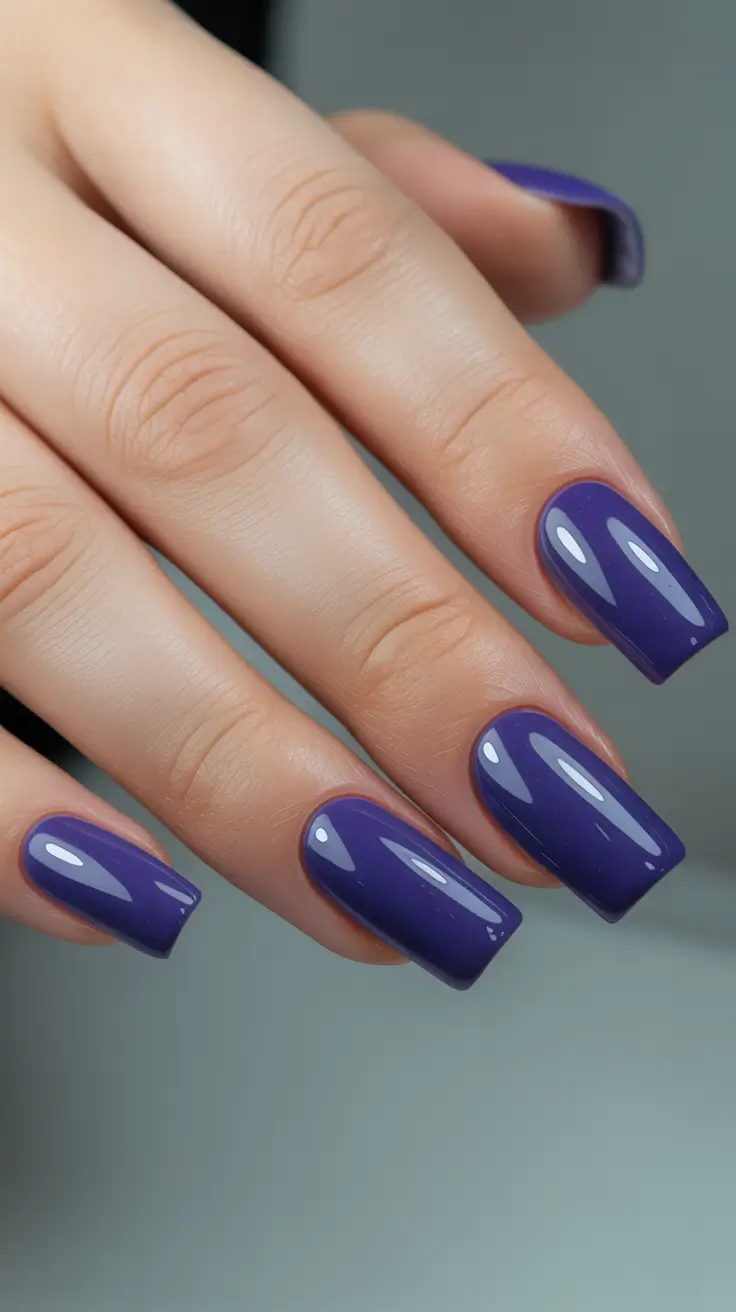 Nail Colors for Winter 2025–2026 Regal Violet Shine