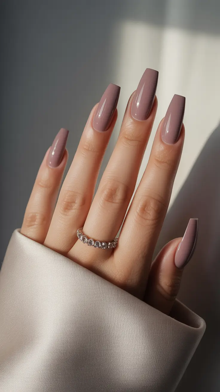 Nail Colors for Winter 2025–2026 Soft Taupe Elegance