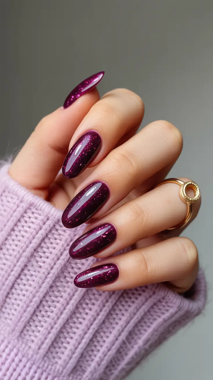 Nail Colors for Winter 2025–2026 Berry Spark Glamour