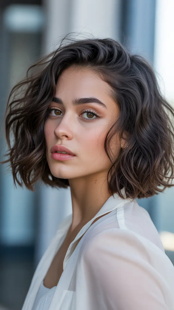 November 2025 Fresh Hairstyles Ideas Textured Midnight Bob