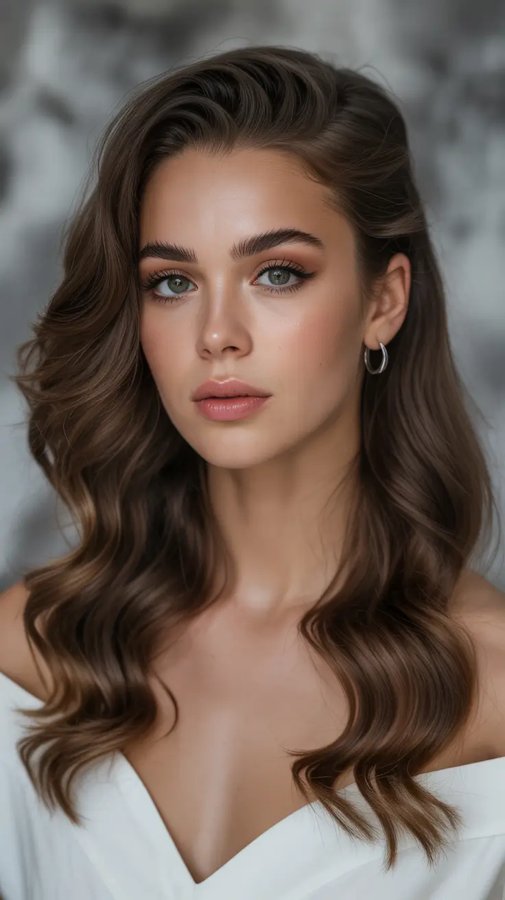 November 2025 Fresh Hairstyles Ideas Classic Brunette Waves