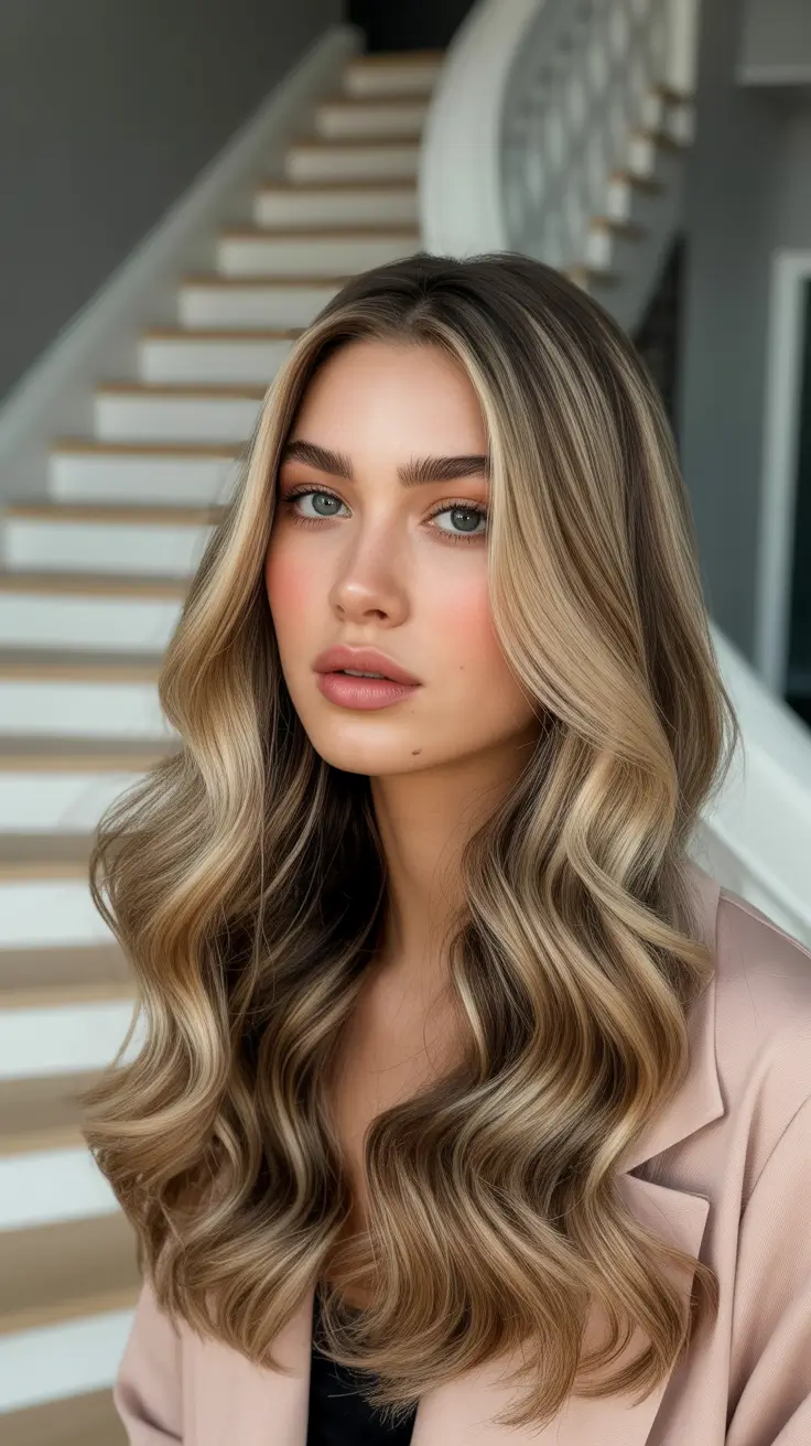 November 2025 Fresh Hairstyles Ideas Modern Honey Balayage Waves