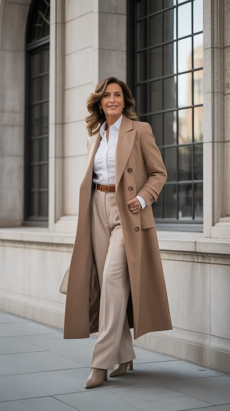 Outfits for Women Over 40 Winter 2025-2026 Tailored Neutrals for Modern Sophistication