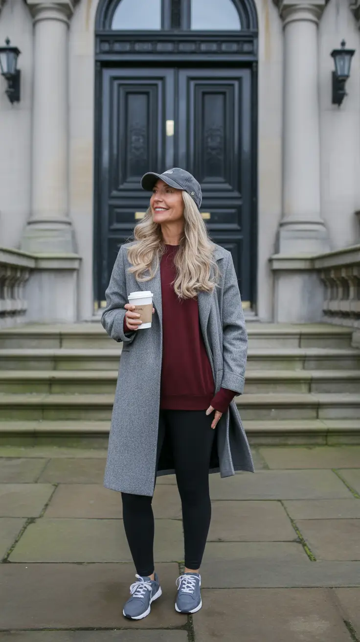 Outfits for Women Over 40 Winter 2025-2026 Sporty Chic with Urban Energy