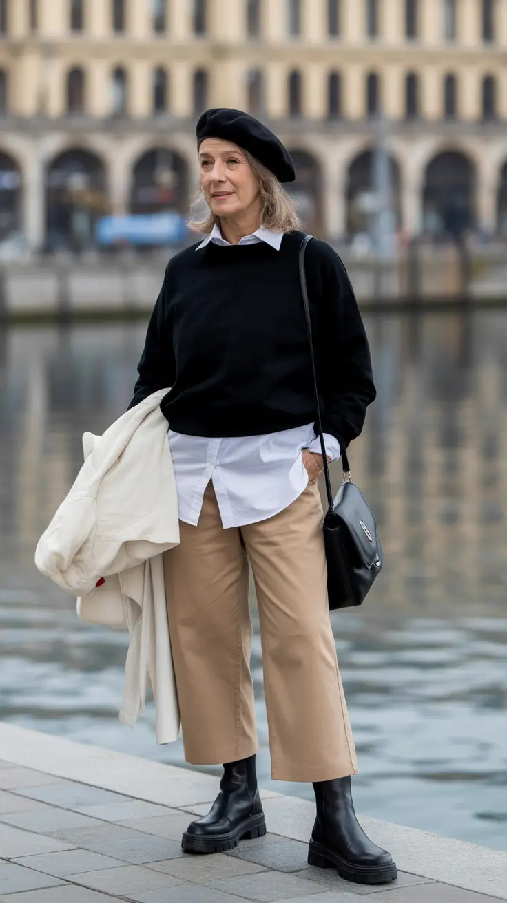 Outfits for Women Over 50 – Parisian Spirit with a Modern Edge
