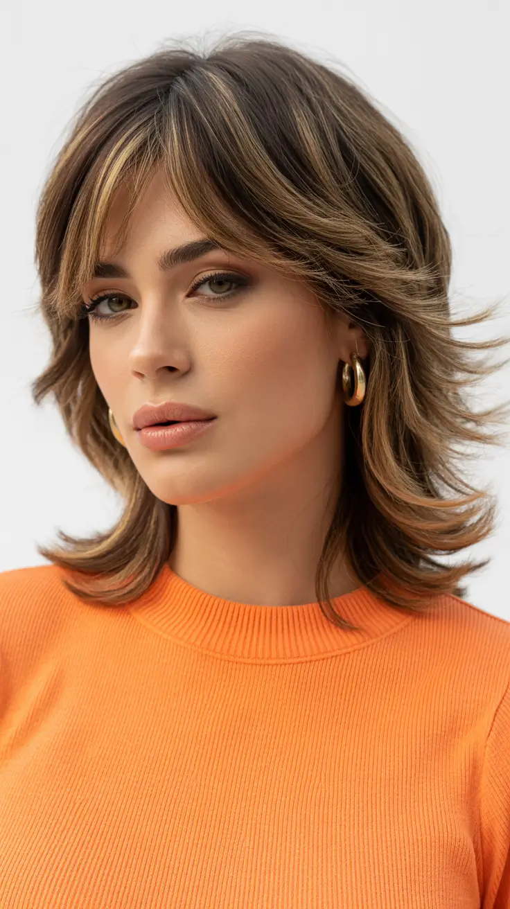 Short Haircuts for Winter 2025-2026 Feathered Shag with Blonde Dimension