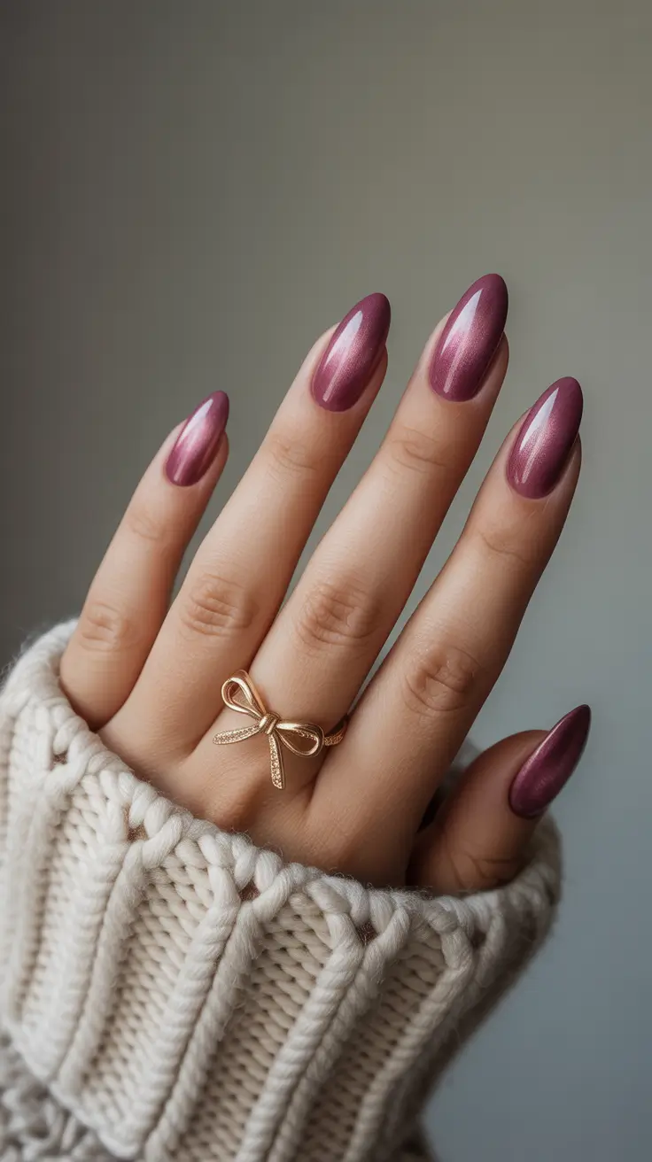 Stylish Fall & Winter Nails 2025-2026 Velvet Plum Glow