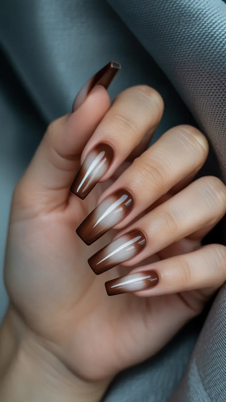 Stylish Fall & Winter Nails 2025-2026 Caramel Ombre Perfection