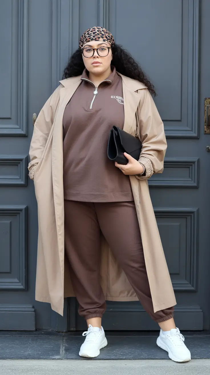 Stylish Plus Size Outfits Winter 2025-2026 Effortless Neutrals with a Hint of Wild