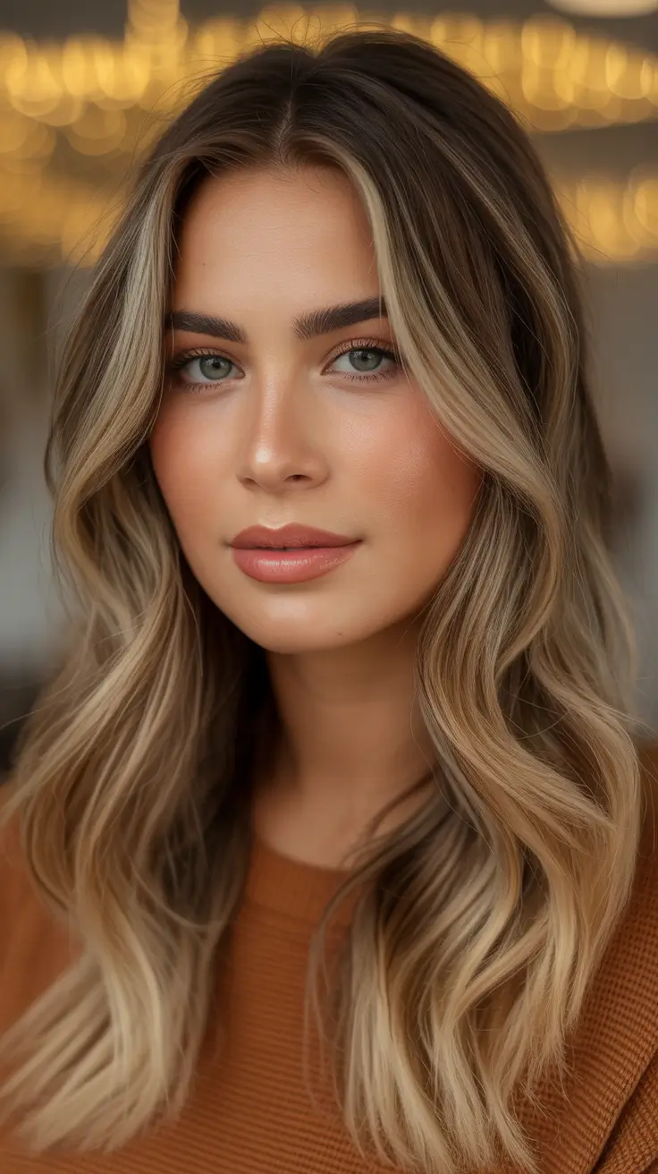 Trending Hair Colors Winter 2025-2026 Golden Cream Balayage