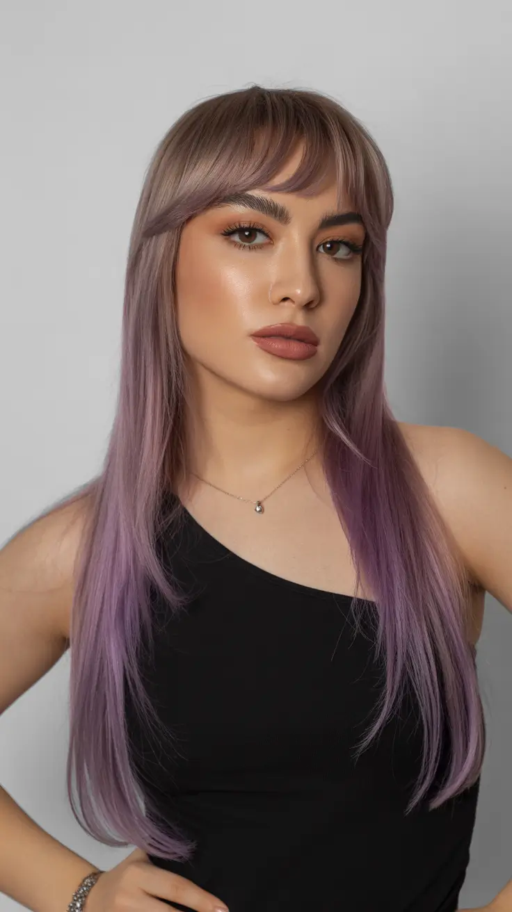 Trending Hair Colors Winter 2025-2026 Lavender Frost