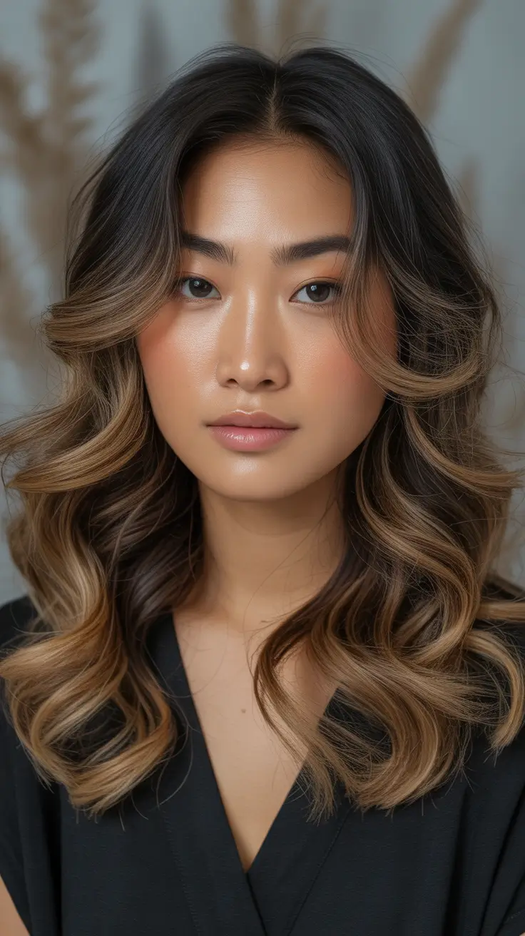 Trending Hair Colors Winter 2025-2026 Dimensional Toffee Waves