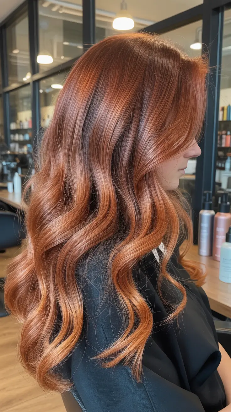 Trending Hair Colors Winter 2025-2026 Spiced Auburn Gloss