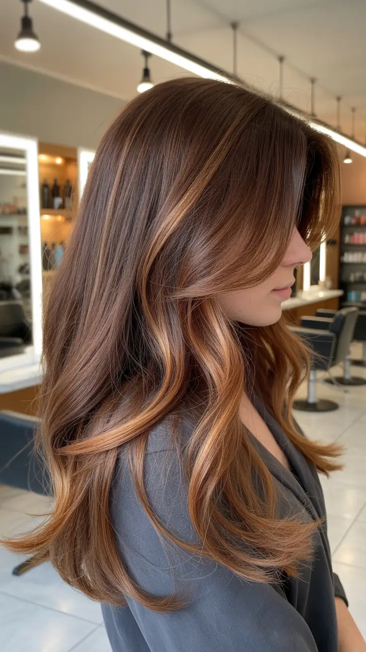 Trendy Fall & Winter Haircuts Ideas 2025–2026 Long Layers with Golden Brunette Tones