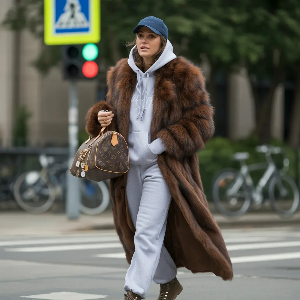 Trendy Outfit for Winter 2025 2026 Cozy Luxe in Faux Fur and Athleisure