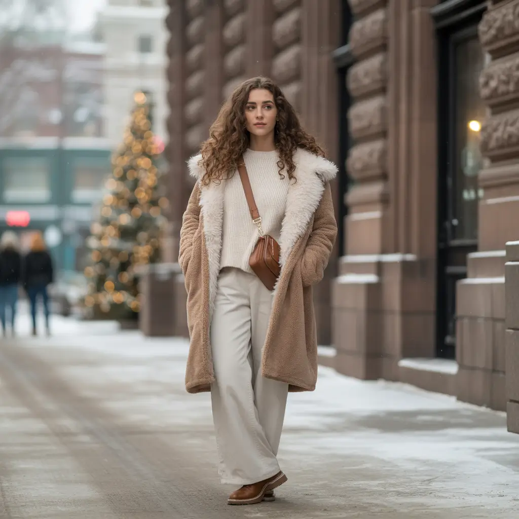 Trendy Outfit for Winter 2025 2026 Timeless Warmth in Camel and Cream
