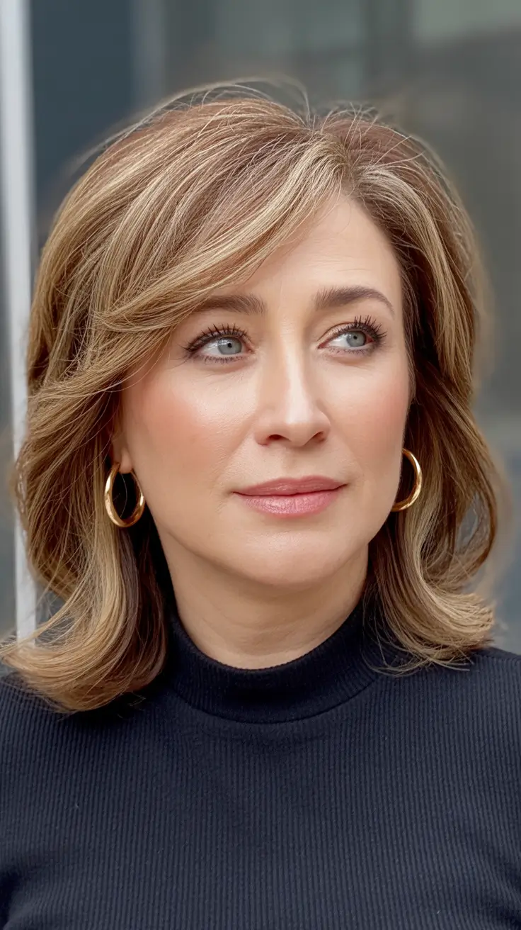 Winter 2025 2026 haircut Dimensional Bronde Layers with Modern Edge