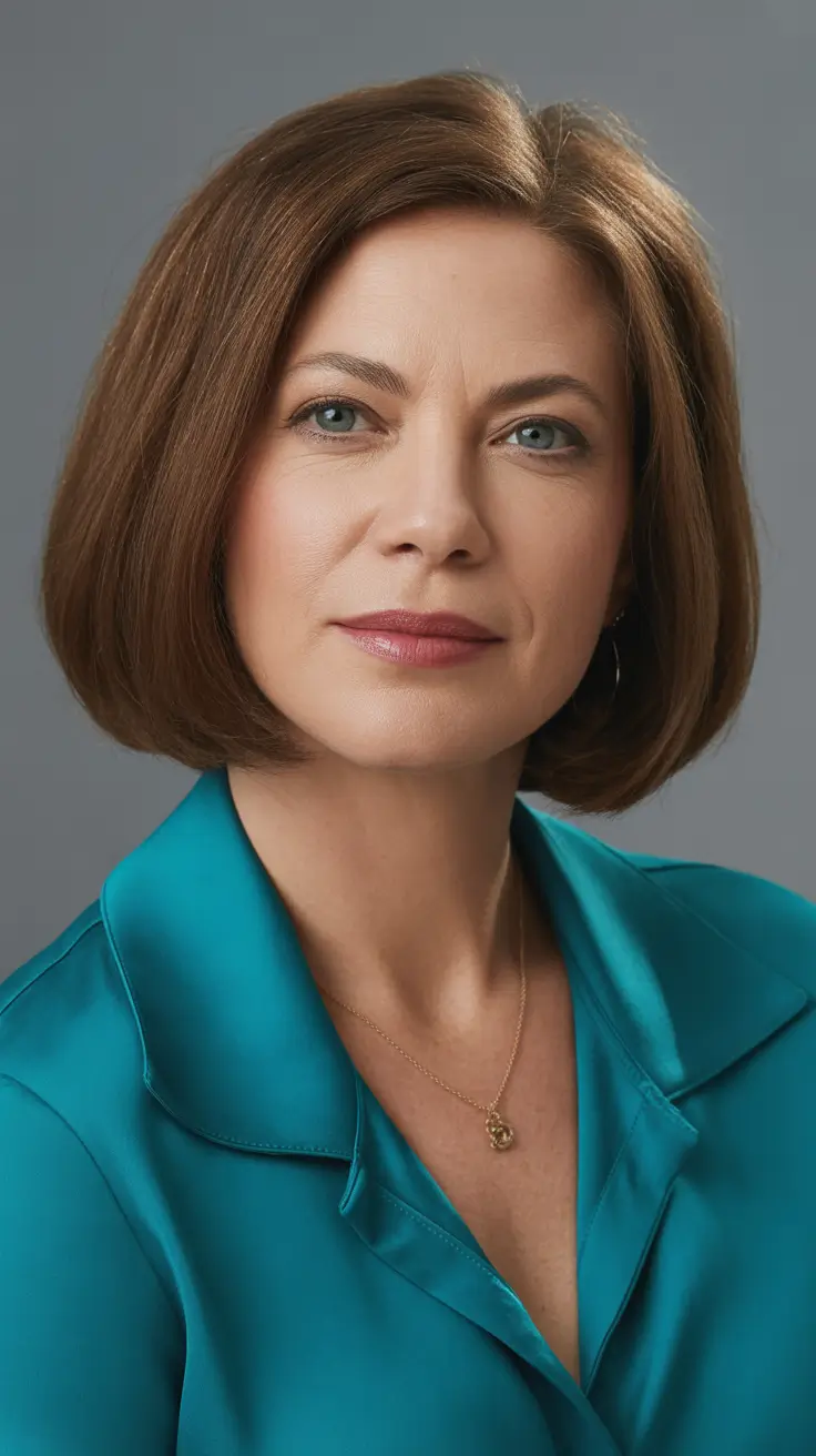 Winter 2025 2026 haircut Classic Sleek Bob with Subtle Shine