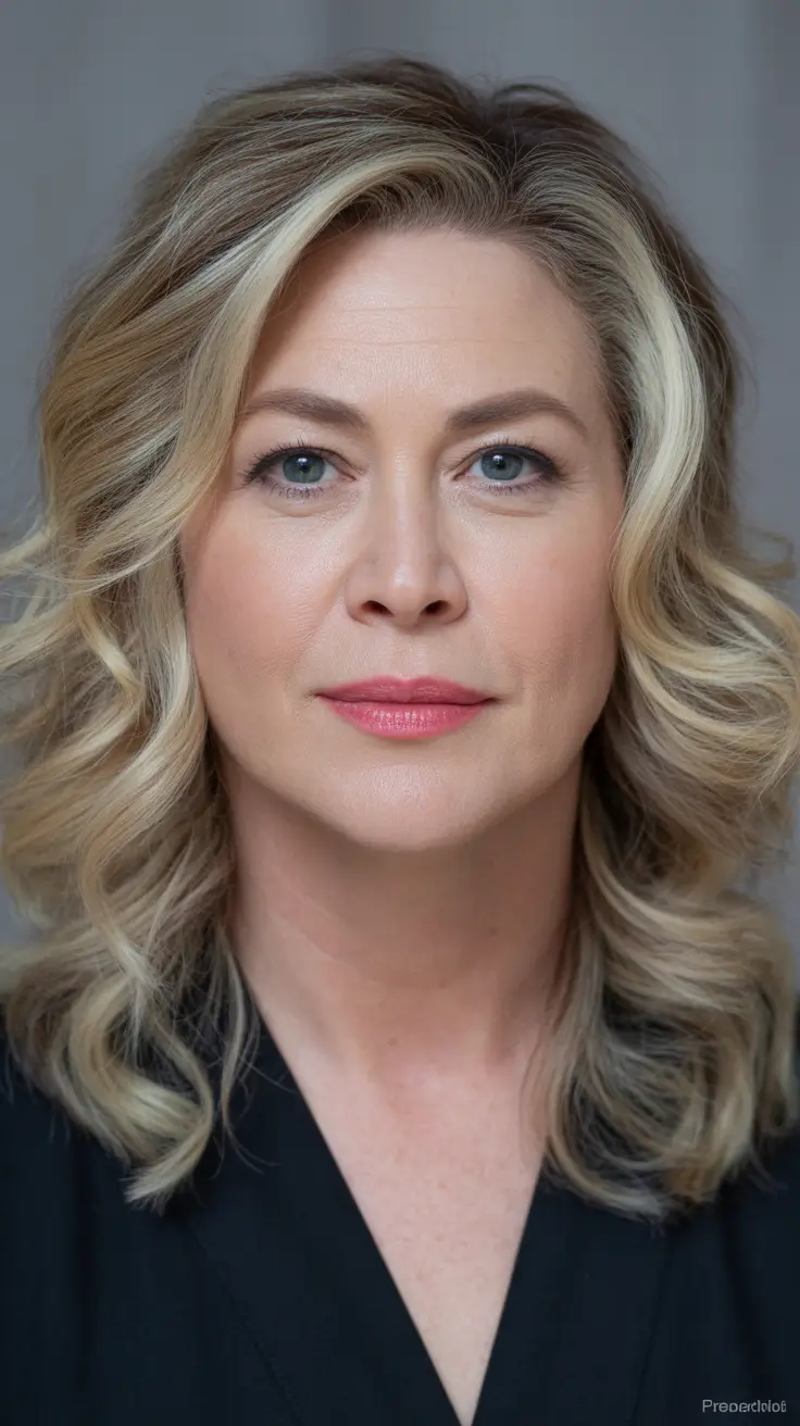 Winter 2025 2026 haircut Soft Blonde Curls with Natural Lift